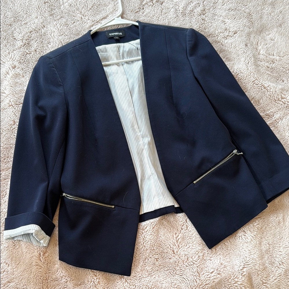 Express Women's Navy Blazer